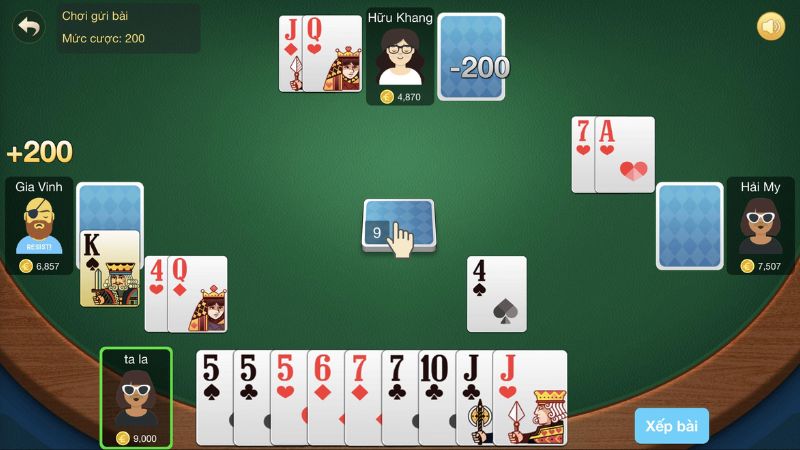 Game bài đổi thưởng 3 Người chơi cần thu thập bài để tạo phỏm và giành chiến thắng